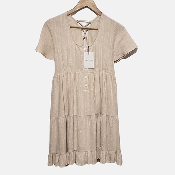 Promesa Dresses & Skirts - Promesa cream colored dress size S NWT